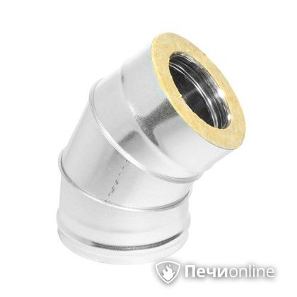 Колено 135° (45°) Теплов и Сухов Отвод Термо 45* ОТ-Р 430-0.5/оцинковка D115/180 в Иркутске