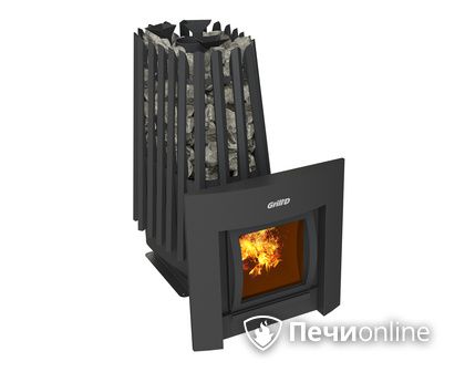 Дровяная печь-каменка GrillD Cometa Vega 350 window Max в Иркутске