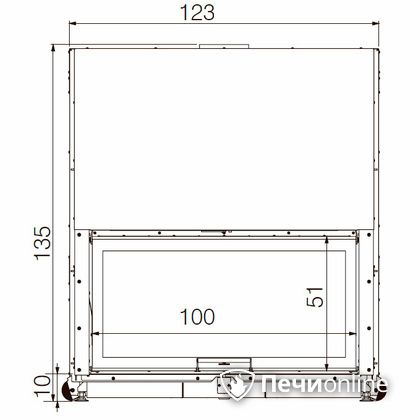 Каминная топка Edilkamin WINDO 120 bianco в Иркутске