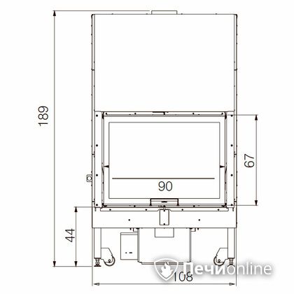 Каминная топка Edilkamin BLOKK 90 N bianco в Иркутске