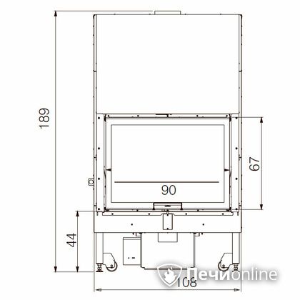 Каминная топка Edilkamin BLOKK 90 N bianco в Иркутске