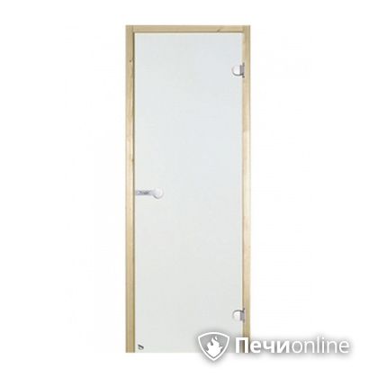 Дверь для бани Harvia Стеклянная дверь для сауны 7/19 коробка сосна сатин D71905М в Иркутске